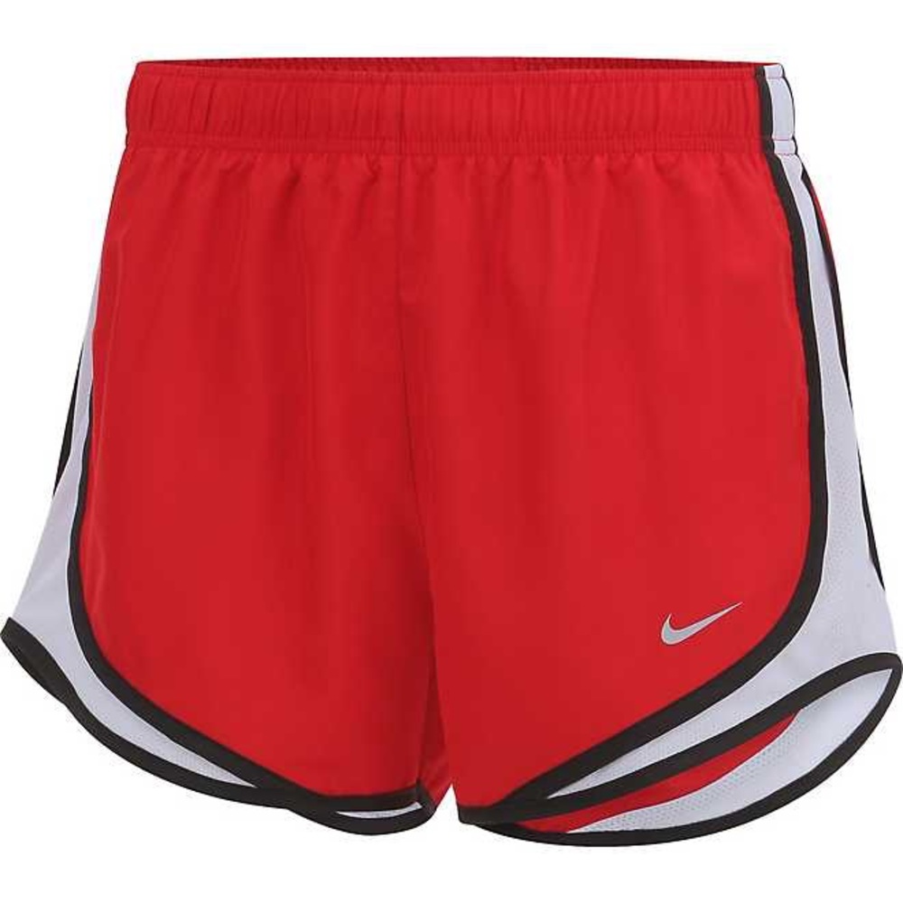 Red and white Nike Sport shorts